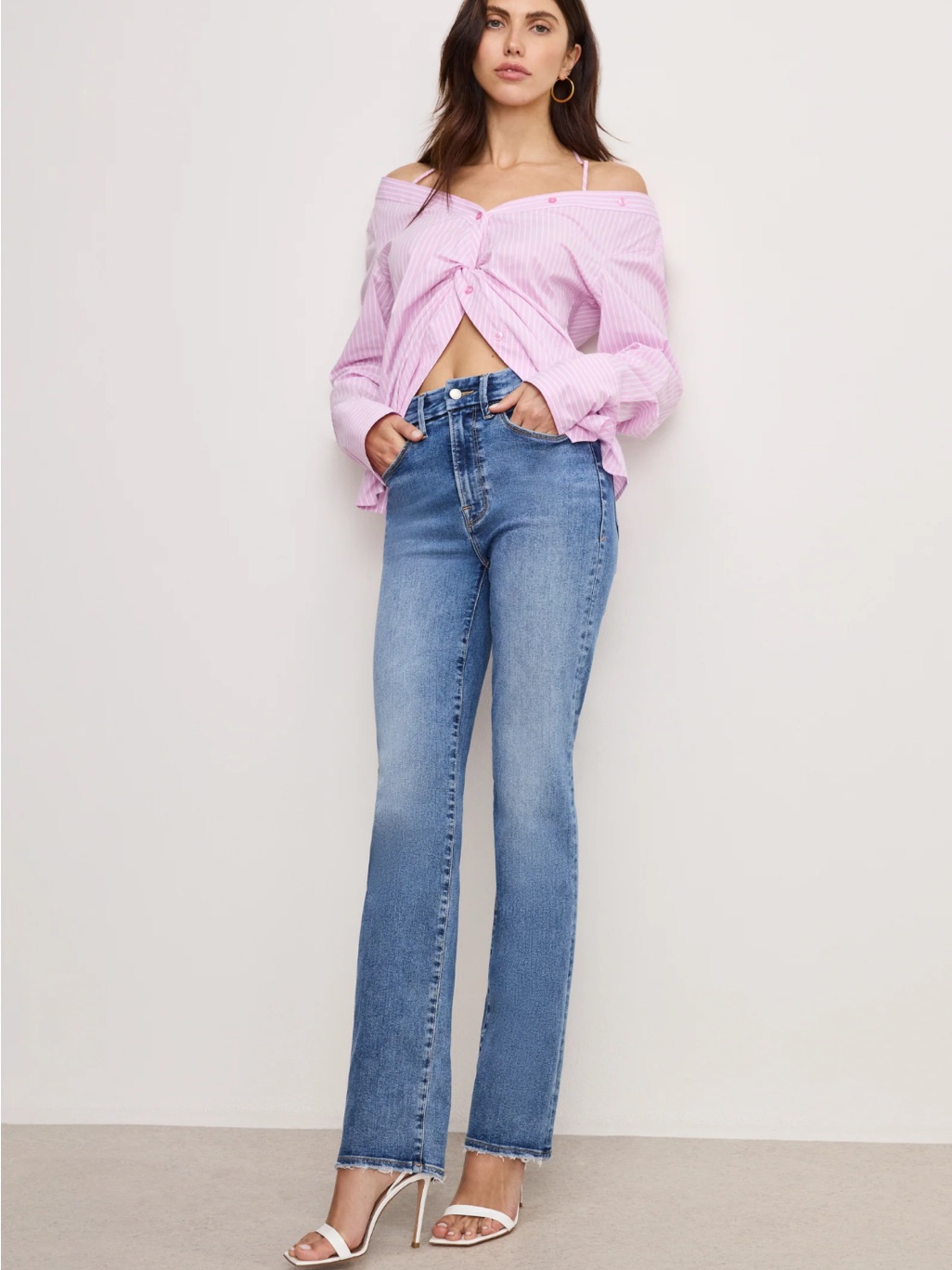 Always Fits Good Legs Straight Jeans Long- 32 Inseam